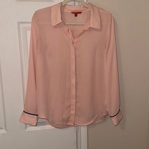 MODCLOTH pink sheer top
